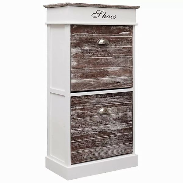 furnicato Schuhschrank Braun 50 x 28 x 98 cm Paulownia Holz (1-St) günstig online kaufen