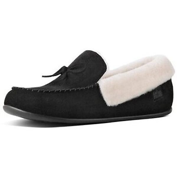 FitFlop  Hausschuhe CLARA SHEARLING MOCCASIN BLACK günstig online kaufen