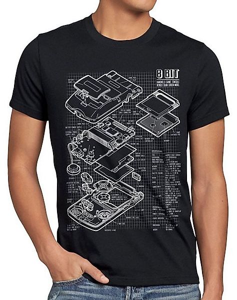 style3 T-Shirt Game Boy Blaupause retro gamer classic nintendo handheld 8-B günstig online kaufen