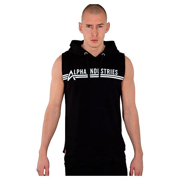 Alpha Industries Hooded Ärmelloses T-shirt XL Black günstig online kaufen