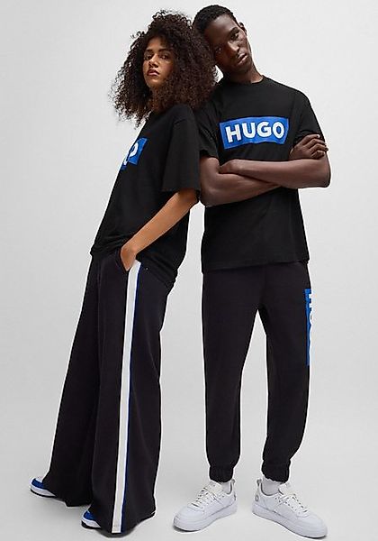 HUGO Blue T-Shirt Nico mit großem Logo-Print, Unisex günstig online kaufen