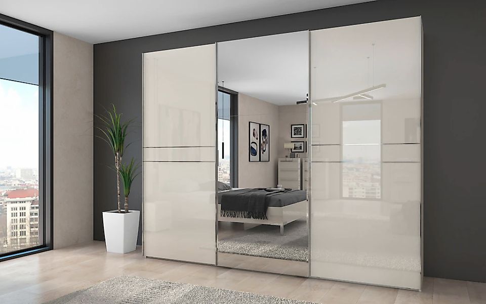 Places of Style Schwebetürenschrank "Piano, mit Einlegeböden und Kleidersta günstig online kaufen