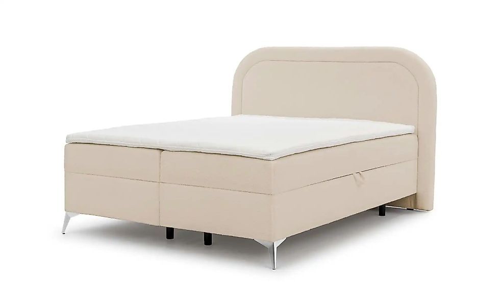 Boxspringbett   ¦ beige ¦ Maße (cm): B: 200 H: 120 Betten > Boxspringbetten günstig online kaufen