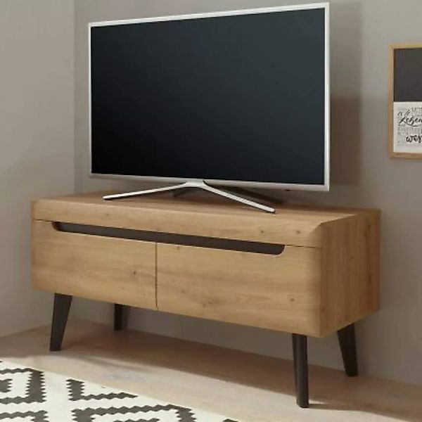 Lomadox TV Lowboard im skandinavischen Design TIROL-61 Eiche Artisan mit sc günstig online kaufen