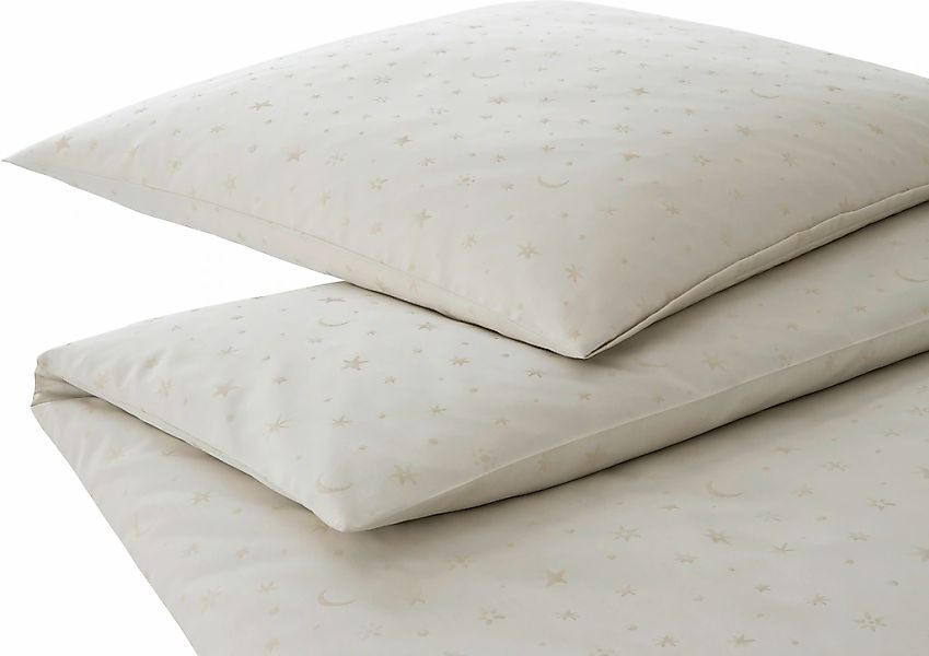 Elegante Bettwäsche "Stars" 2 Stk. tlg. angenehmes Hautgefühl günstig online kaufen