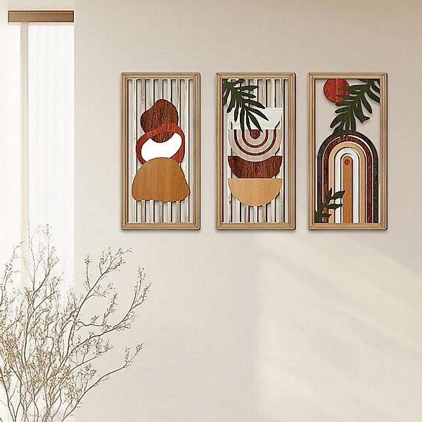 OKWISH Wanddekoobjekt 3er Boho Wandkunst Set günstig online kaufen