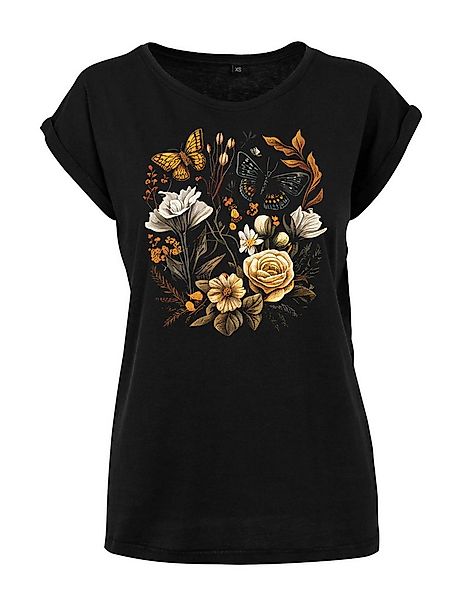 Youth Designz Print-Shirt Flowers Botanic Damen T-Shirt Statement Geschenk günstig online kaufen
