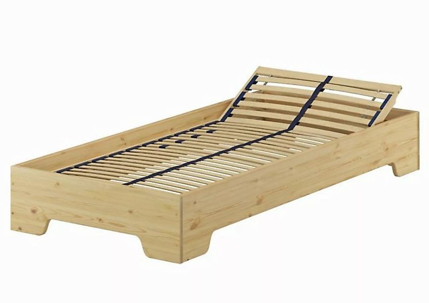 ERST-HOLZ Bett Funktionsbett Bettrahmen Gästebett Kiefer Massivholz 100x190 günstig online kaufen