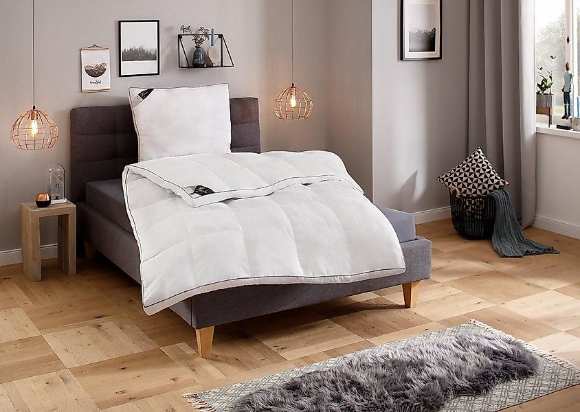 Hanse by RIBECO Kunstfaserbettdecke + Kopfkissen Max, Füllung: 3D-Faserbäll günstig online kaufen