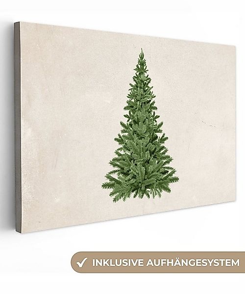 OneMillionCanvasses® Leinwandbild Weihnachtsbaum - Grün - Weihnachten - Fei günstig online kaufen