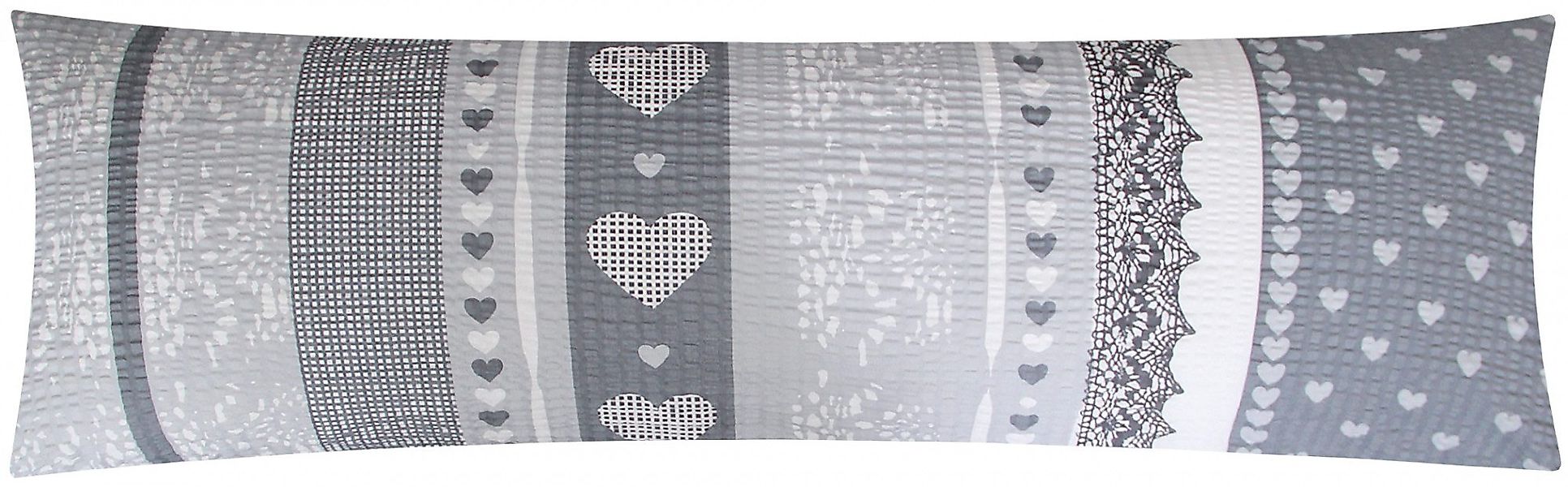 Heubergshop Seitenschläferkissenbezug, (1 Stück), Seersucker 40x145cm günstig online kaufen