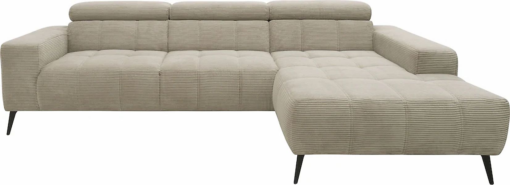 DOMO collection Ecksofa "Trento L-Form, mit Kufenfuß oder Einzelfuß" wahlwe günstig online kaufen