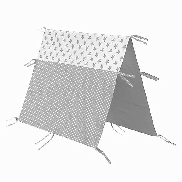 VitaliSpa® Kinderbett Tipi, Grau/Weiß, 70 x 140 cm günstig online kaufen