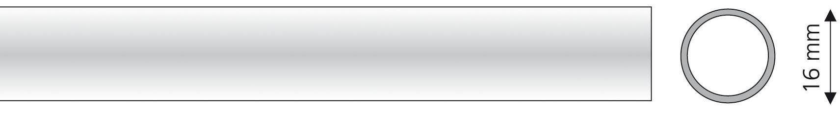 Liedeco Gardinenstange Ø 16 mm 1 läufig-läufig Fixmaß günstig online kaufen