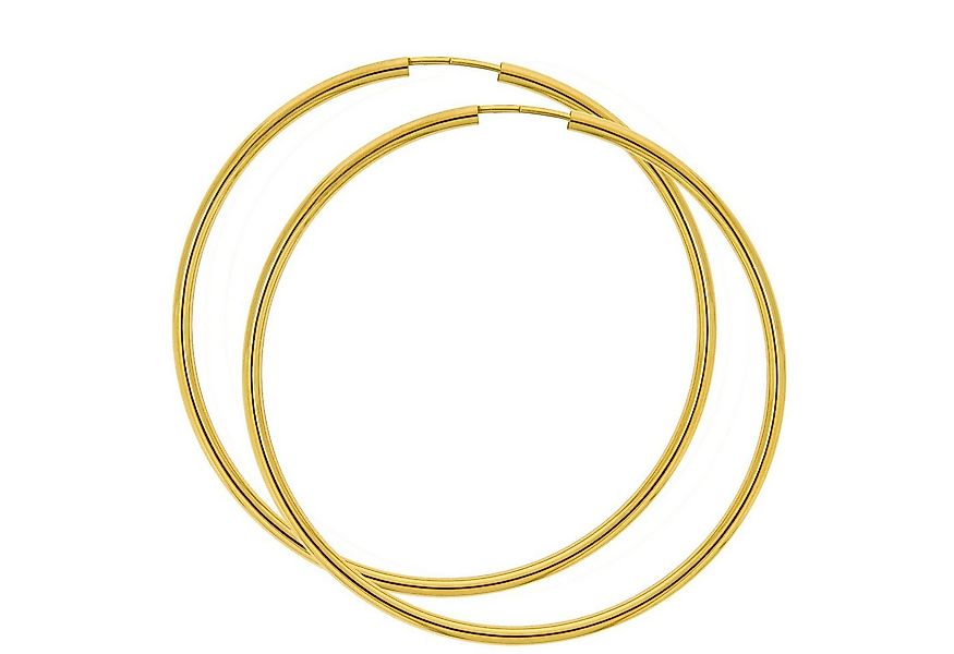 Vivance Paar Creolen 585/- Gelbgold glanz 50 mm günstig online kaufen