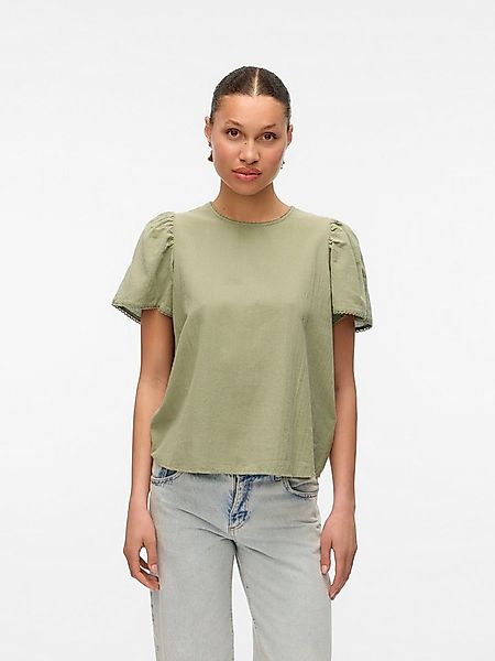 Vero Moda Kurzarmbluse VMPRETTY SS TOP WVN GA NOOS günstig online kaufen