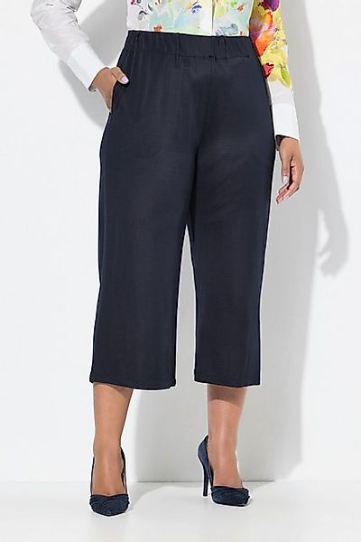 Ulla Popken Culotte Slinky-Culotte wadenlang weites Bein Elastikbund günstig online kaufen