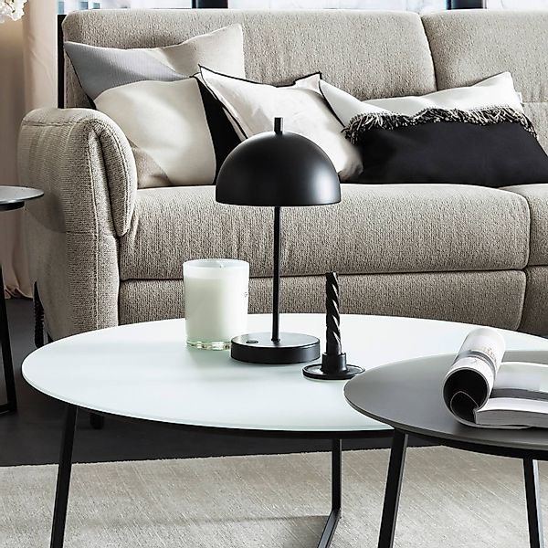 Schöner Wohnen Kia LED-Akkulampe Höhe 35cm schwarz günstig online kaufen