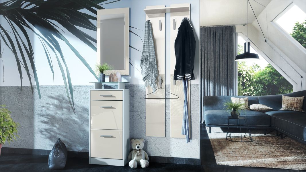 Vladon Garderoben-Set Loret V2, (Garderobe Set günstig online kaufen