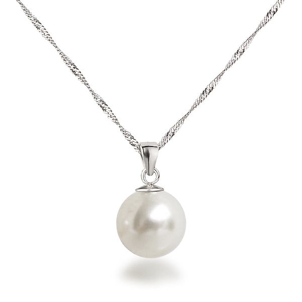 Schöner-SD Kette mit Anhänger 12mm Perle günstig online kaufen