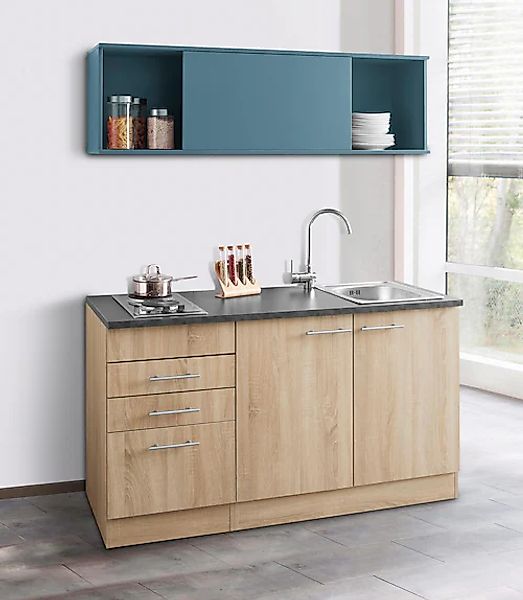 OPTIFIT Pantryküche "Mini", Breite 150 cm, mit Kochfeld und Einbau-Spülbeck günstig online kaufen