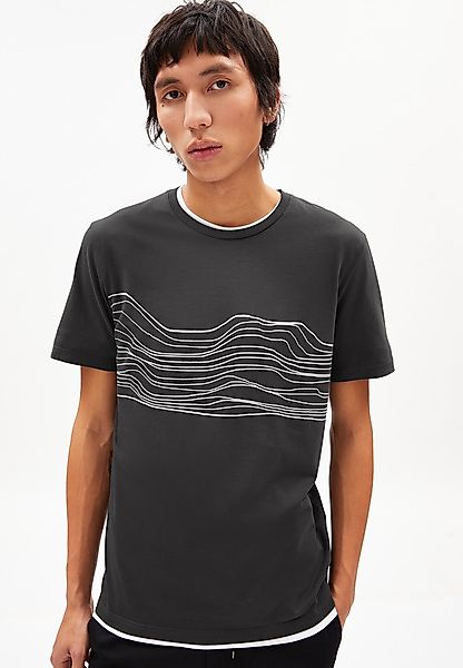 Jaames Sound Waves - Herren T-shirt Aus Bio-baumwolle günstig online kaufen