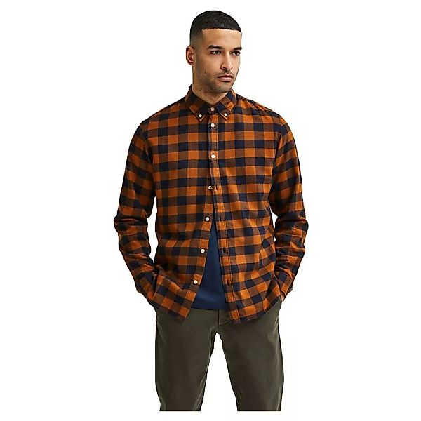 Selected Slim Flannel Langarm Hemd XS Monks Robe / Checks Box günstig online kaufen