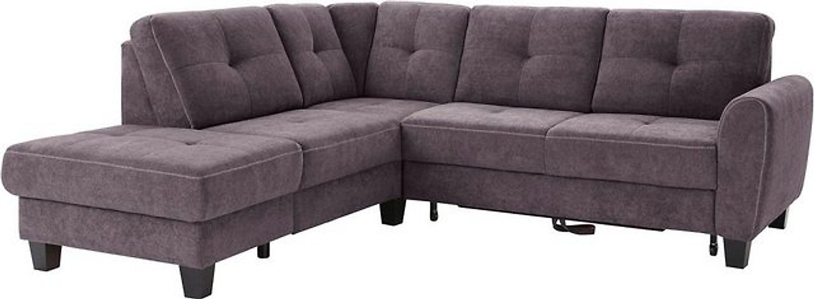 sit&more Ecksofa "Varese L-Form", mit Federkern, wahlweise mit Bettfunktion günstig online kaufen