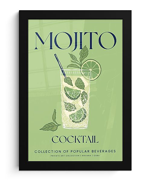MuchoWow Poster Mojito - Grün - günstig online kaufen