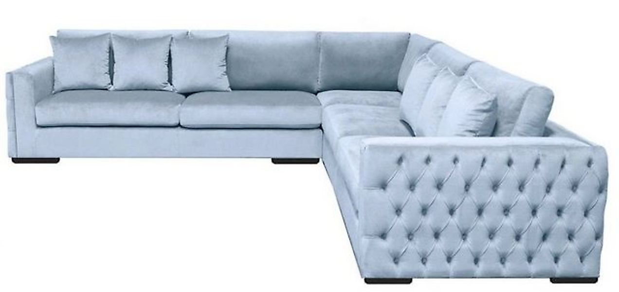 JVmoebel Ecksofa Blaues Ecksofa Wohnlandschaft Couch Eckgarnitur Polster Co günstig online kaufen
