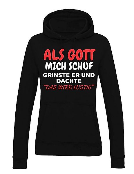 Youth Designz Kapuzenpullover Als Gott mich Schuf: Damen Hoodie Pullover mi günstig online kaufen
