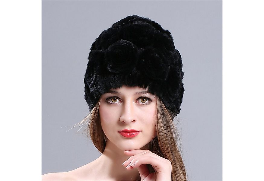 autolock Jerseymütze Frauen Mütze, hergestellt aus Kaninchenfell günstig online kaufen