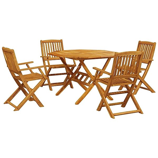 vidaXL 5-Tlg Garten-Essgruppe Klappbar Massivholz Akazie 3295248 günstig online kaufen