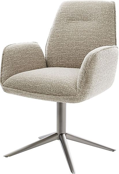 DELIFE Polsterstuhl Zoa-Flex, Fußkreuz Graphit Webstoff günstig online kaufen