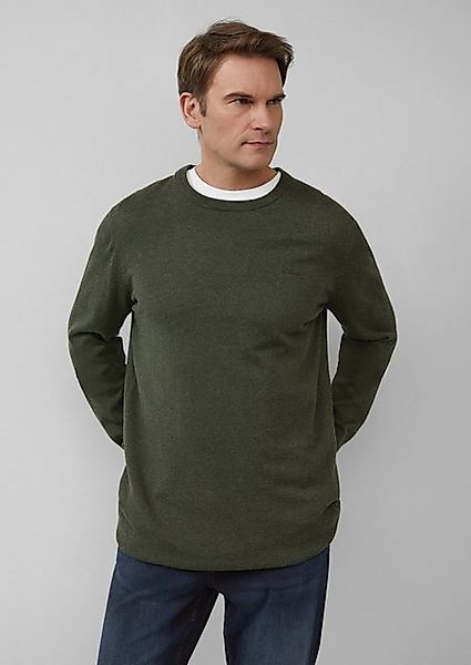 s.Oliver Strickpullover Strickpullover mit Logo-Stickerei Logo günstig online kaufen