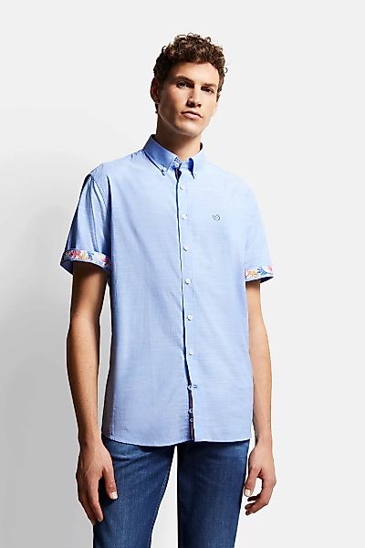 bugatti Kurzarmhemd, mit Button-Down-Kragen günstig online kaufen