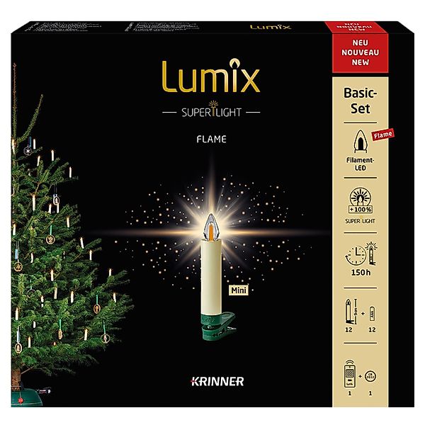 lumix LED-Christbaumkerzen LUMIX SuperLight Flame Mini günstig online kaufen