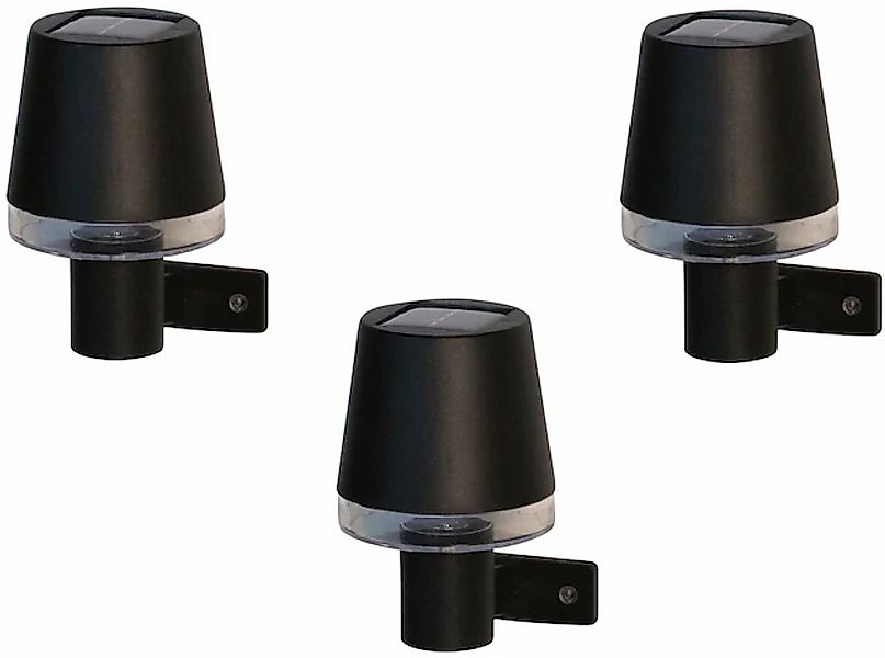 LUXFORM Außen-Wandleuchte »Solar-Wandleuchte - Cala d'Or - 3 Stück«, Leucht günstig online kaufen