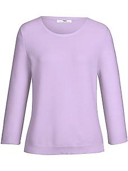 Rundhals-Pullover aus 100% SUPIMA®-Baumwolle Peter Hahn lila günstig online kaufen