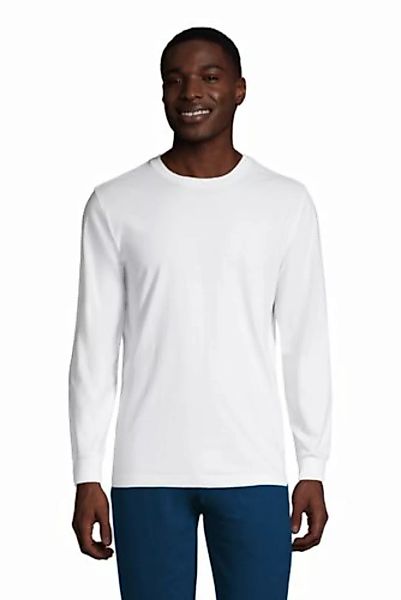 Super-T Langarm-Shirt, Classic Fit, Herren, Größe: XXL Normal, Weiß, Jersey günstig online kaufen