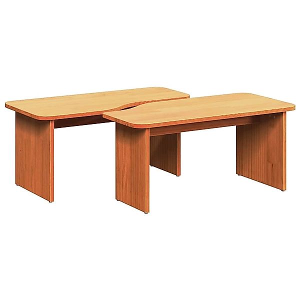 vidaXL Couchtisch Wachsbraun 100 x 69 x 35,5 cm Massivholz Kiefer 873525 günstig online kaufen