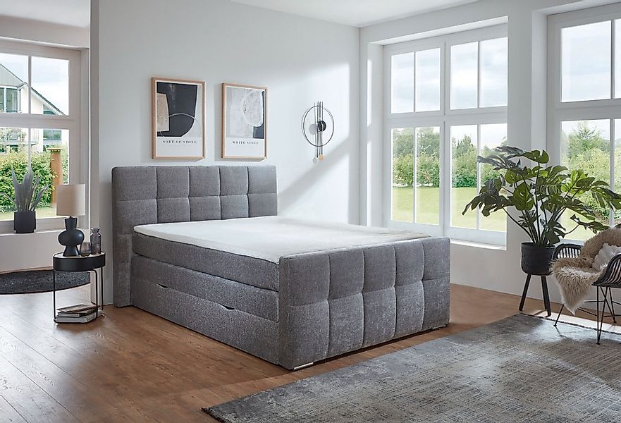 Places of Style Boxspringbett »Rosà«, H3/H3, H3/H4, H4/H4 möglich günstig online kaufen