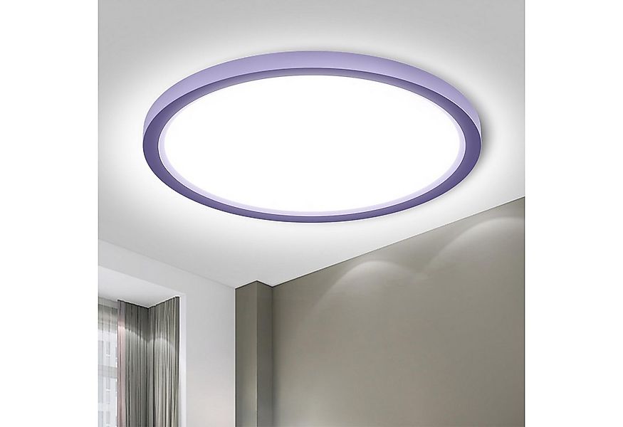 LQWELL LED Deckenleuchte Rund Flach LED Deckenlampe 2 Stück, 18W,1600LM, LE günstig online kaufen