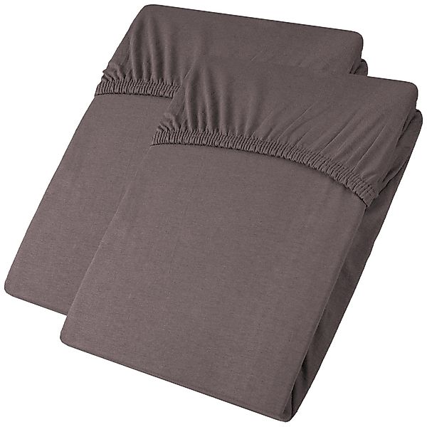 aqua-textil Spannbettlaken Viana Spannbetttuch Jersey 2erSet günstig online kaufen
