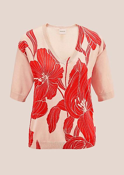 MADELEINE Longpullover "Pullover Pullover mit Blütenprint" günstig online kaufen