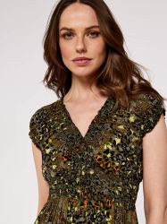 Apricot Maxikleid Colourpop Cheetah Smock Maxi günstig online kaufen