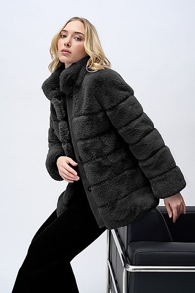 Passioni Fellimitatjacke Webpelz Steppjacke mit hohem Kragen günstig online kaufen