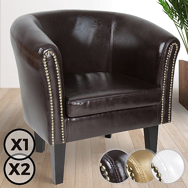 MIADOMODO Chesterfield-Sessel Chesterfield Sessel Loungesessel Clubsessel günstig online kaufen