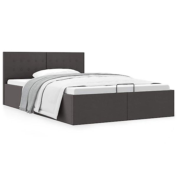 vidaXL Stauraumbett Hydraulisch Dunkelgrau Stoff 120x200 cm 285572 günstig online kaufen