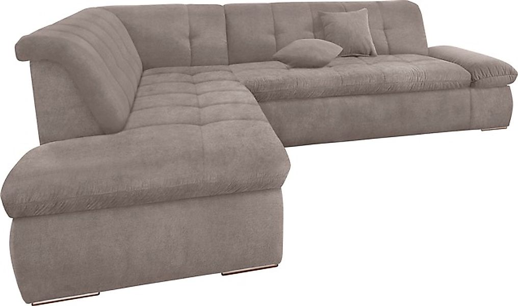 DOMO collection Ecksofa »Moric Luxus incl. Zierkissen B/T/H: 273/216/80 cm« günstig online kaufen